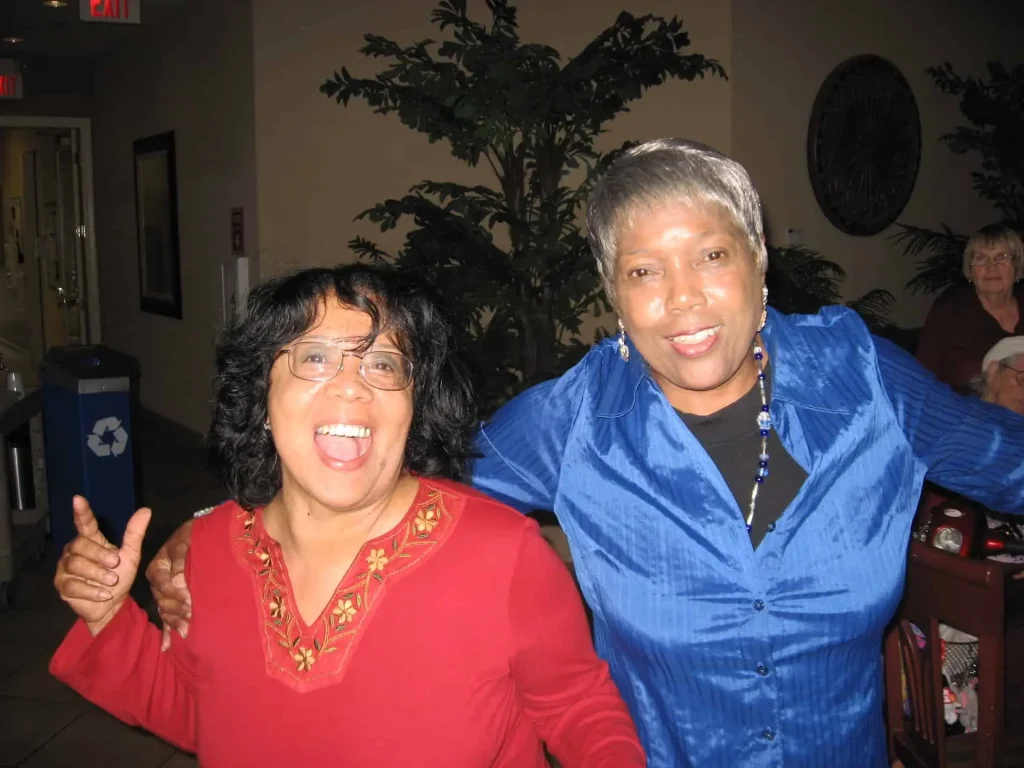Resident mixer with live music at Carefree Senior Living